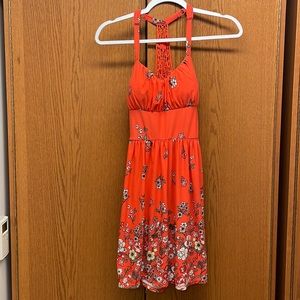 Bright floral dress